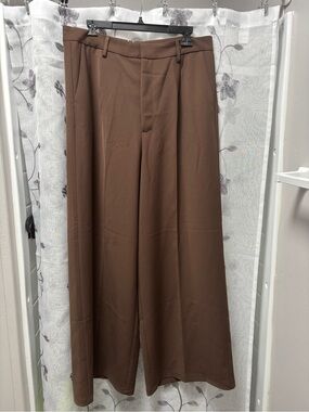 Women's Wide-Leg Dress Pants - Brown by Charcoal